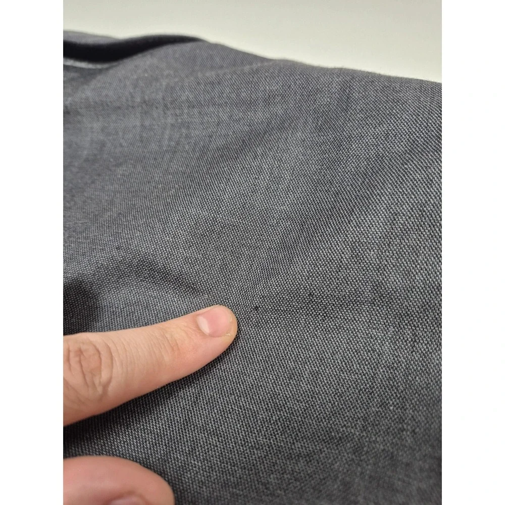 ZINO Suit Mens 52 Gray Wool Super 120s 2 Piece 47x36 Milan Italy NWT FLAW